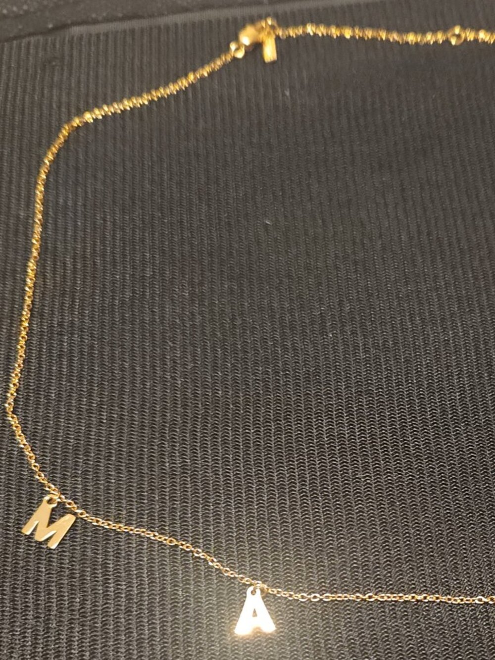 DEAR MAMA! Adornia Mama Dangle Necklace Gold NEW